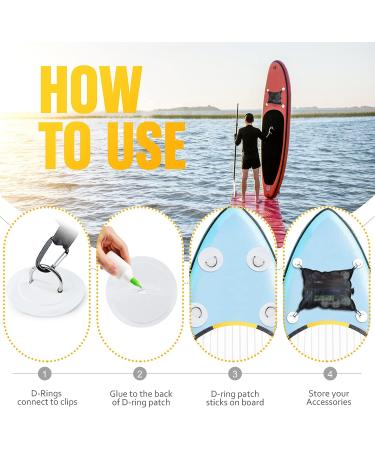 Paddleboard Deck Bag with Waterproof Insert and Zipper Closure - Mesh SUP Storage Pouch with D-Rings for SUP, Surfboard, Kayak, Canoe, Rafting - Buy Online on GoSupps.com
