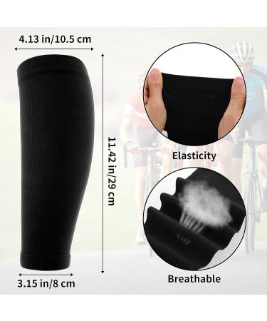 WLLHYF 2 Pair Calf Compression Sleeve | Shin Support Running Leg Socks for Men Women Youth - Relief for Calf Pain | Ideal for Running, Cycling, Walking - Buy Online on GoSupps.com