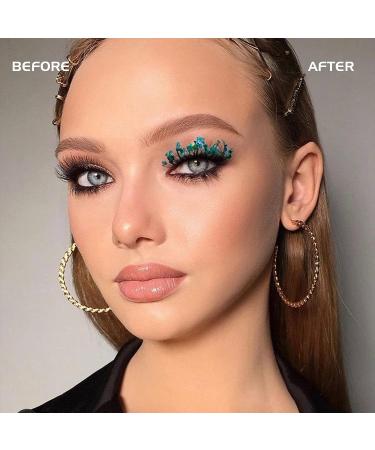 Christmas Glitter False Eyelashes - 5 Styles, Dramatic & Colorful 3D Layered Festive Faux Mink Lashes for Party & Masquerade - Buy Online on GoSupps.com