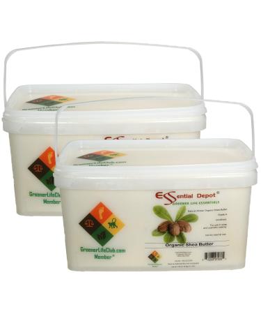 Shea Butter - Grade A - Unrefined - Organic - 14 lbs - In 2 x 7lb Greener Life Boxes