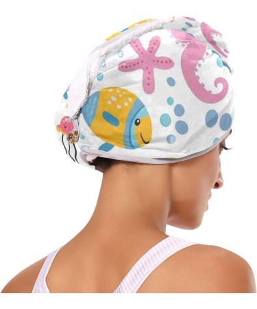 Super Absorbent Octopus Hair Towel 2 Pack - Quick Dry Turbans for Women & Girls | Perfect Hair Drying Solution - Buy Online on GoSupps.com