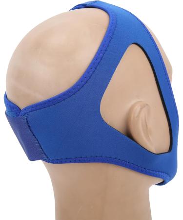 Buy Adjustable Anti-Snoring Chin Strap - Breathable Jaw Support Belt (Blue) for Better Sleep | International Shipping Available - Buy Online on GoSupps.com