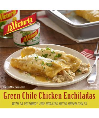 LA VICTORIA Fire Roasted Diced Green Chiles Mild 7 Oz - Authentic Flavor for Mexican Dishes - Buy Online on GoSupps.com