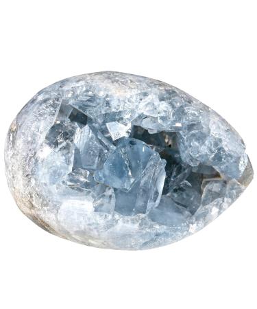 mookaitedecor Natural Celestite Healing Crystal Cluster Geode Druzy Stone Blue Raw Crystal Gift Mineral Rock Collection Reiki Gemstone Specimen Home Decor(Approx 220-300g) Length 50-100mm / 2-3.9" 1pc Celestite(2-3.9"/ 220-300g)