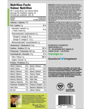 Vega One -Chocolate (876g 31oz) Brand: Vega - Buy Online on GoSupps.com