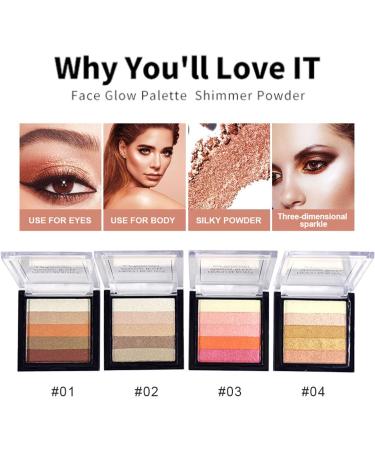 Farbenfrohe Lidschattenpalette - Lidschatten Shimmer Farbenfrohe Lidschattenpalette (01) - Buy Online on GoSupps.com