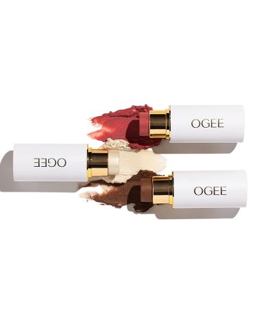 Ogee Sculpted Face Stick Trio - Organic Bronzer, Blush & Highlighter - Crystal Contour Collection - Buy Online on GoSupps.com
