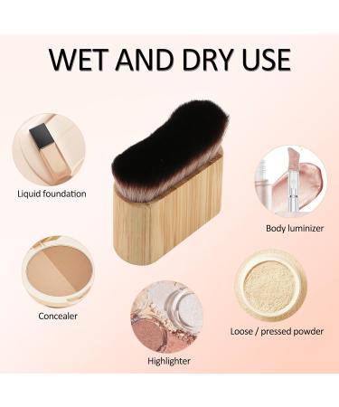 Self Tan Brush - Multi-Use Kabuki Brush for Body & Face | Eco-Friendly Bamboo Tanning & Makeup Brush - Buy Online on GoSupps.com