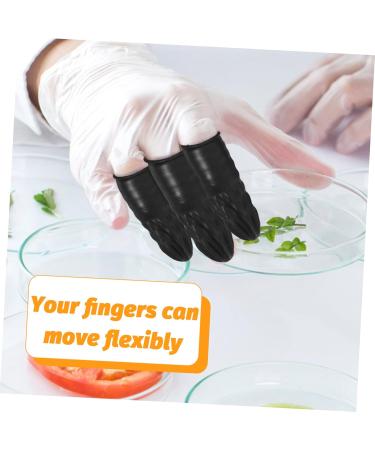 Buy FRCOLOR 200pcs Rubber Finger Stalls | Multi-Function Finger Protectors & Covers - Portable Replaceable Medium Black Finger Cots for eCommerce International Shipping - Buy Online on GoSupps.com