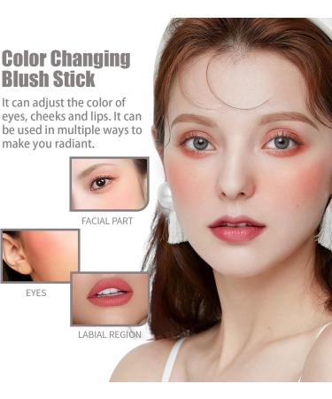  TianWlio Multi Purpose Blush Cream Cheek Blusher Natural Warm Makeup Stick Thin Natural Translucent Contour Foundation - Buy Online on GoSupps.com