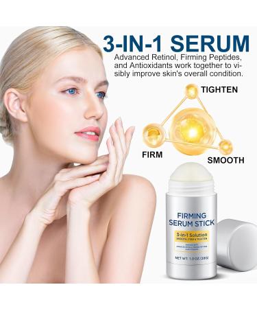 Retinol Firming Serum Stick 3-in-1 Retinol Face Stick Enriched with Antioxidants Smooth Firm and Tighten Skin(1.0 oz) - Buy Online on GoSupps.com