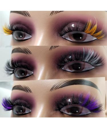 U-Hotmi 15-20mm Natural Look Colorful Wholesale Mink Lashes - Handmade Fluffy Pack of 10 Pairs - Buy Online on GoSupps.com