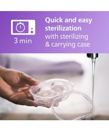 Philips AVENT Ultra Start Pacifiers Orthodontic Dummies for Newborns 0-2 Months BPA-Free with Sterilisation and Carry Case Pack of 2 SCF075/01 - Buy Online on GoSupps.com