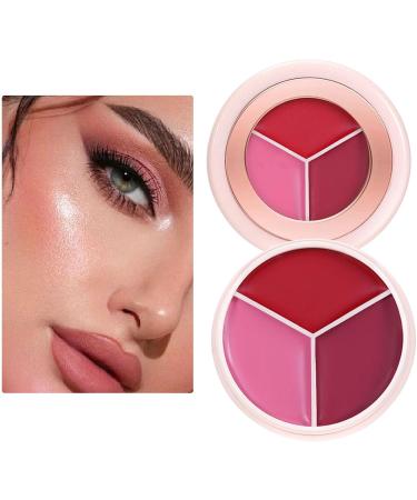 Cream Blush Palette | Matte and Waterproof Face Makeup Blush | Cream Palette for Lips and Cheeks - For Dates Travel Evenings Holidays Parties and - Buy Online on GoSupps.com