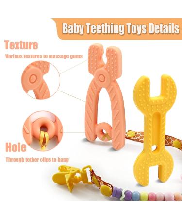 Silicone Teething Toys for Babies 0-12 Months - BPA Free Chew Toys for Boys and Girls - 6PCS Set - Buy Online on GoSupps.com