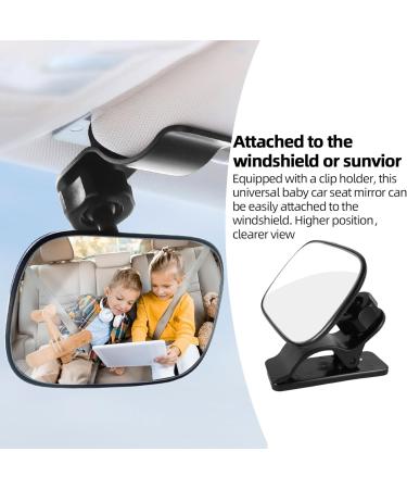 Buy 360 Swiveling Baby Car Mirror - Universal Back Seat Mirror for Safe Baby Travel | Shatterproof Design for All Cars - Buy Online on GoSupps.com