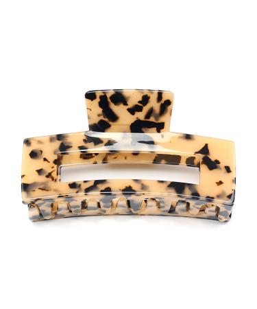Large Beautiful Turtle Shell Hair Clip Hair Clip Women's Headpiece Elegant Hair Accessory (Tortoise)