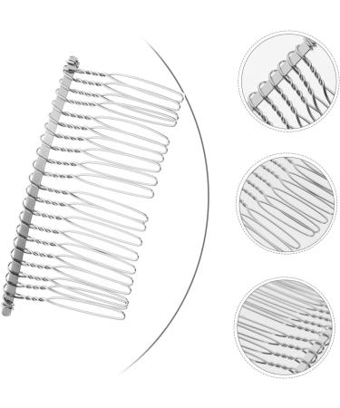 Mikinona 20 Black Metal Bridal Veil Comb Wire Hair Side Combs Metal Side Combs for Women Bridal Hair Comb Metal Hair Clips for Women Wedding Bridal Hair Accessories Chic Guangdong Bride - Buy Online on GoSupps.com