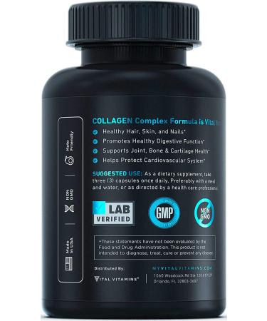 Vital Vitamins Multi Collagen Pills - 150 Capsules for Skin, Hair & Joint Support - Buy Online on GoSupps.com