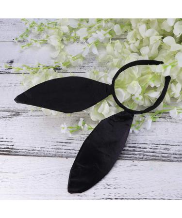 FRCOLOR Bunny Ears Headband Black Rabbit Ear Hair Hoop Bunny Headwear for Halloween Easter Masquerade Party Cosplay Hair Accessories - Buy Online on GoSupps.com