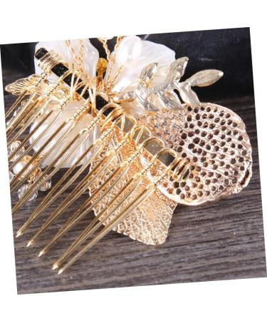 Didiseaon 1pc Bridal Comb Hair Combs for Women Headwear for Women Crystal Hair Comb Gold Hair Comb Bridal Hair Comb Wedding Hair Comb Crystal Headpiece Tiara Bride Leaf Accessories - Buy Online on GoSupps.com