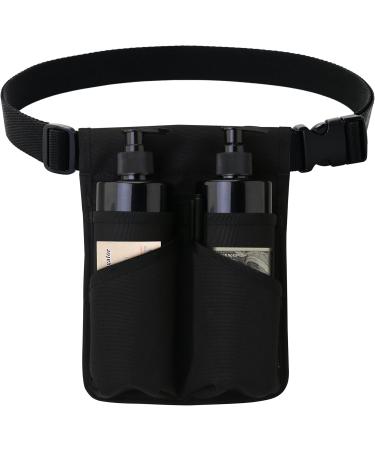 Tuhaoge Massage Bottle Bag - Dual Massage Oil Holster for Therapists | Black Lotion Carrier - Buy Online on GoSupps.com