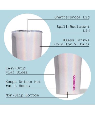 Corkcicle Tumbler 24 oz Triple Insulated Stainless Steel Travel Mug - Sparkle Unicorn Magic | BPA Free, Keeps Beverages Cold 9 Hrs, Hot 3 Hrs | 1 Count - Buy Online on GoSupps.com