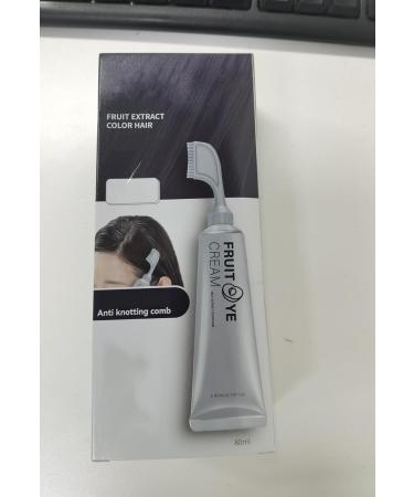 Black Fruit Hair Dye Cream for Grey Hair Coverage | Natural Dark Brown Hair Color for Men & Women - Shop Now - Buy Online on GoSupps.com