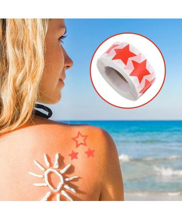 Healeved 500 Autocollants de Bronzage Corporel Auto-adh sifs D toile Rouge Perfor s et Amovibles pour Bronzage en Plein Air Corps Bronz Autocollants Adh sifs Multifonctions - Buy Online on GoSupps.com