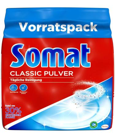 Somat Classic Powder dishwasher cleaner bulk pack 1 x 1.2 kg for daily cleaning 1.2 kg (1 pack)