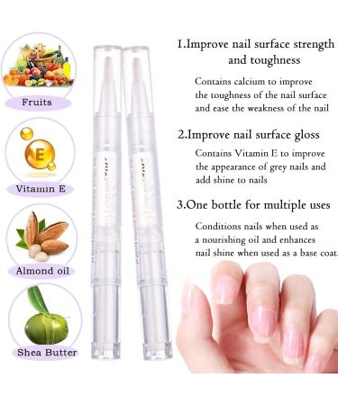 Cuticle Oil Pen for Nails 3PCS Mix Flavors Nail Oil Cuticle Natural Ingredients Cuticle Oil for Nails Nutrition Oil Pen for Manicure Pedicure Nourish Nail Cracking and Dry Nail Repair Treatment - Buy Online on GoSupps.com