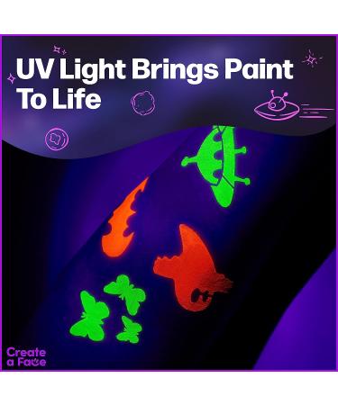 Face Painting Kit for Kids - 16 Water Based Colors with Stencils, Brushes, Glitter, Sponges & Hairchalks - Includes Tutorials & Hypoallergenic Book - Ideal for Toddlers, Teens & Adults - Buy Online on GoSupps.com
