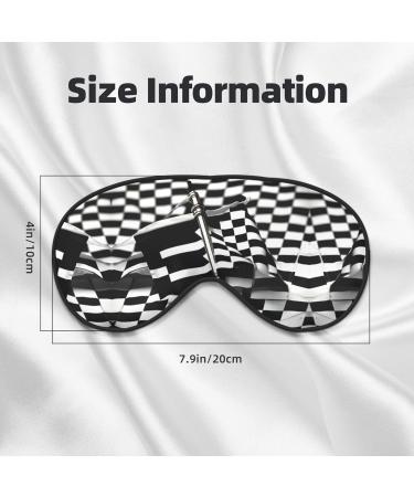Checkered Flags Race Flags Soft Sleep Eye Mask Female Breathable Eye Patch Perfect for Travel and Relaxation - Buy Online on GoSupps.com
