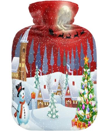Christmas Tree Snowman Heat Bottle | 1L Pain Relief Water Heating Cushion & Bed Warmer - Ideal for Heat & Cold Therapy - Buy Online on GoSupps.com