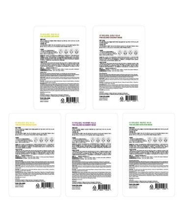 Iceland Glacial Water Face Mask Sheet | Moisturizing Korean Skin Care | 10-Pack Variety | CNF Facial Essence Sheets - Buy Online on GoSupps.com