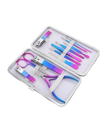 minkissy 1 Set Nail Set Manicure Grooming Tool Metal Manicure Kit Eyebrow Remover Nail Grooming Kit Nail Polish Remover Tool Pedicure Nail Supplies Stainless Steel Travel