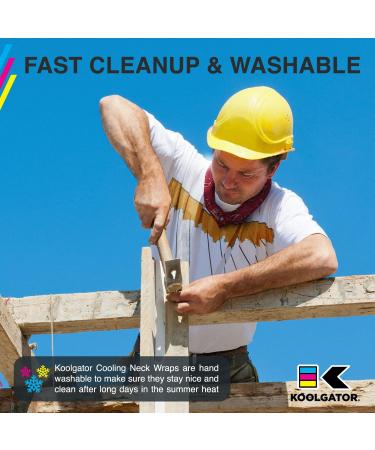 KOOLGATOR Cooling Neck Wrap - Red Paisley 1.0 - Gel Ice Wrap for Neck, Face & Shoulders - Cooling Bandana for Women, Men & Kids - Buy Online on GoSupps.com