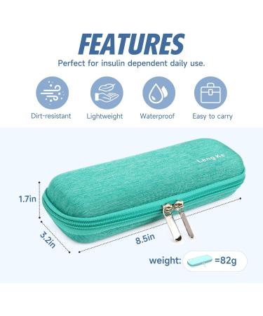 Youshares Insulin Cooling Bag for Travel | Eva Insulin Pen & Diabetic Accessories Bag (Green) - Perfect for Diabetics - Buy Online on GoSupps.com