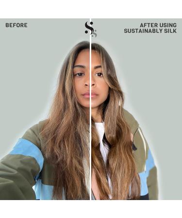 Sustainably Silk Sleep Cap - 100% Vegan Bamboo Lining - Ideal for Curly/Frizzy Hair - Black/Rose, One Size - Buy Online on GoSupps.com