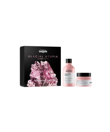 L'Oréal Professionnel, Vitamino Color Gift Set, Color Fixing Routine, Colored & Highlighted Hair Lacking Shine, Shampoo + Mask Duo, Serie Expert Limited Edition