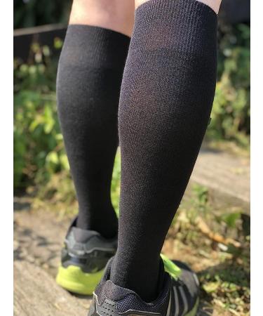 HOYISOX Big and Tall Compression Socks 20-30 mmHg - Black 3X-Large - Buy Online on GoSupps.com