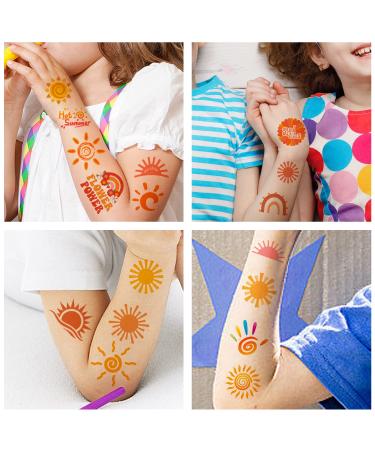 Sun Temporary Tattoos for First Trip Around the Sun Party - 16 Sheets (192 PCS) - Buy Online on GoSupps.com