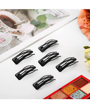 24Pcs Double Grip Hair Clips - Salon Quality Barrettes for Thick Hair - Matte Black Snap Pins with Grip Dots - No Bend Design for Women and Short Hair - Buy Online on GoSupps.com
