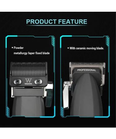 Audoc Professional Full Metal Body Digital Brushless Motor Cordless Hair Trimmer for Men 9000RPM Barber Clipper Hair Trimmer for Salon Mens Hair Clippers with Magnetic Motors - Buy Online on GoSupps.com