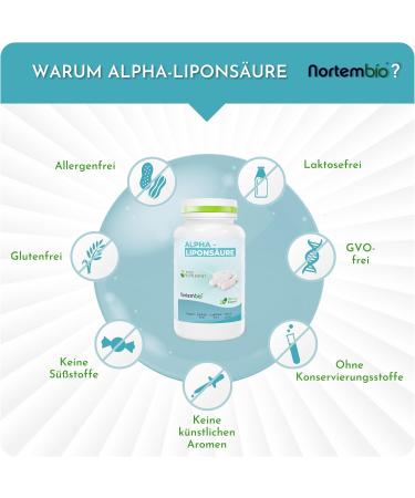 Nortembio Alpha-Lipoic Acid 100 Veggie Capsules | Immune Booster & Antioxidant Support | Nervous System Function - Buy Online on GoSupps.com