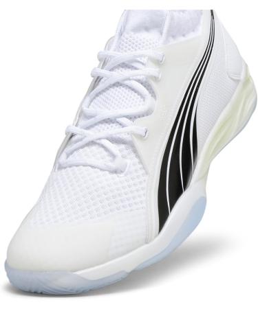 PUMA Men's Eliminate Nitro SQD Handball Shoes - 42 EU White Black Concrete Gray | International Shipping Available - Buy Online on GoSupps.com