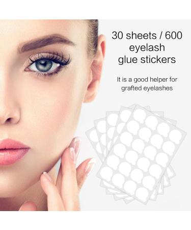 600 Pieces Disposable Eyelash Glue Holders - Premium Glue Sticker Pads for Eyelash Extensions | International Shipping - Buy Online on GoSupps.com