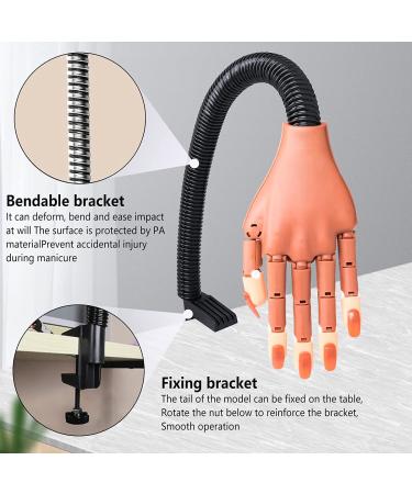 Acrylic Nail Manicure Practice Hand - Flexible & Movable with 300PCS Nail Tips - Buy Online on GoSupps.com