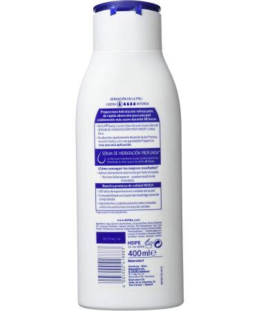 NIVEA Aloe Vera Body Lotion Formula Infusion with Deep Hydrating Serum and Aloe Vera for a Refreshing Sensation 1 x 400 ml - Buy Online on GoSupps.com