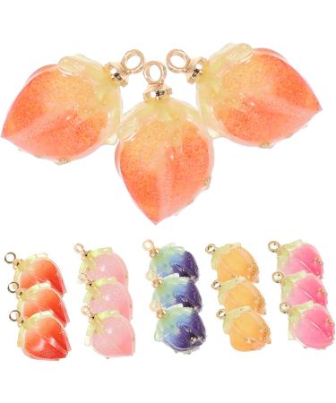COHEALI 54 Pcs Acrylic Handmade Material Flower Dangle Earrings Mini Strawberry Pendant Novelty Ornaments 3d - Buy Online on GoSupps.com